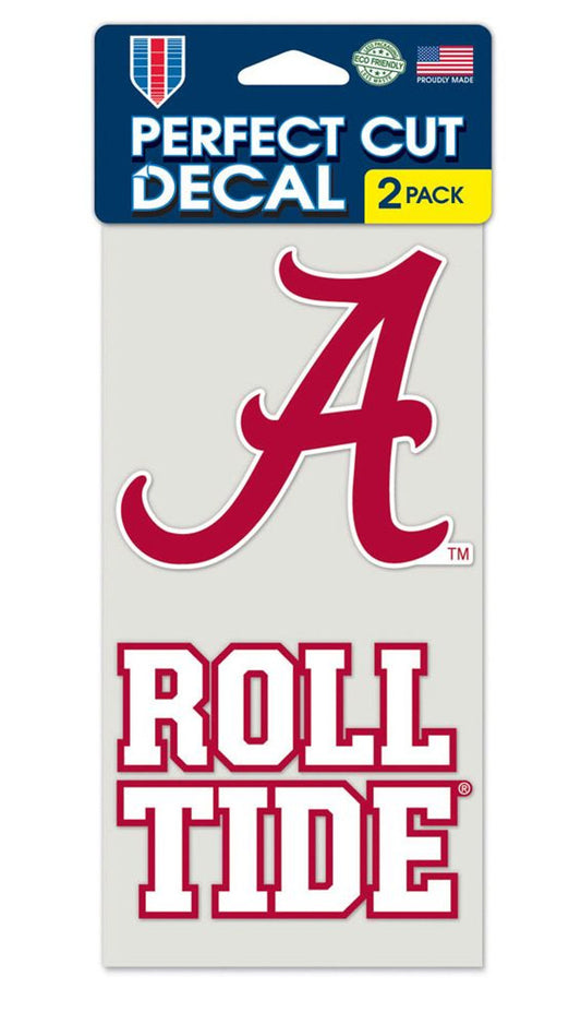 Alabama Crimson Tide Set of 2 Die Cut Decals