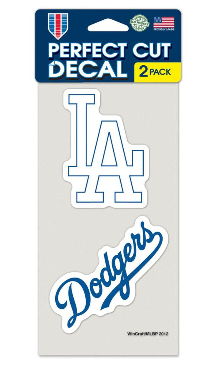 Los Angeles Dodgers Set of 2 Die Cut Decals