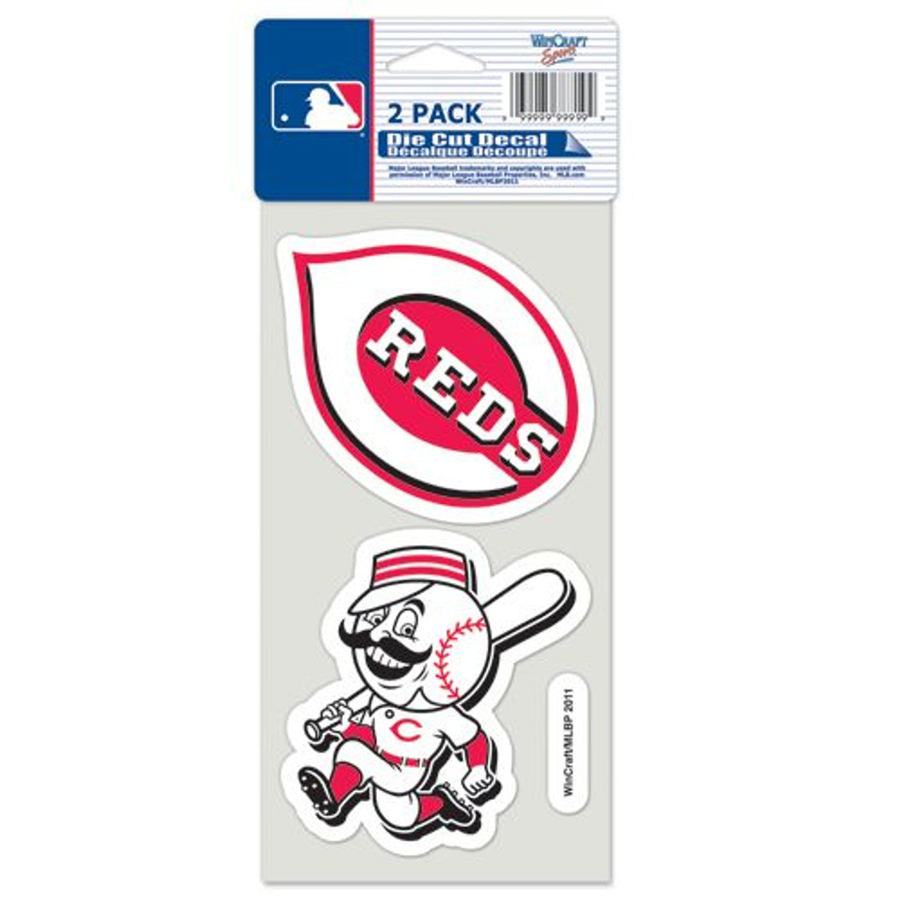 Cincinnati Reds Set of 2 Die Cut Decals