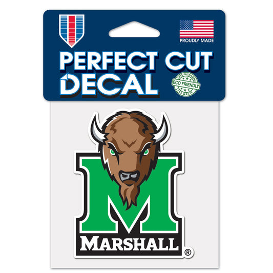 Marshall Thundering Herd Decal 4x4 Perfect Cut Color