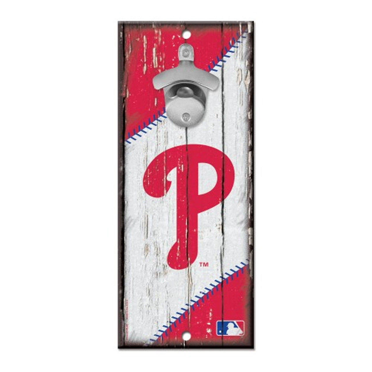 Philadelphia Phillies Sign Wood 5x11 Bottle Opener