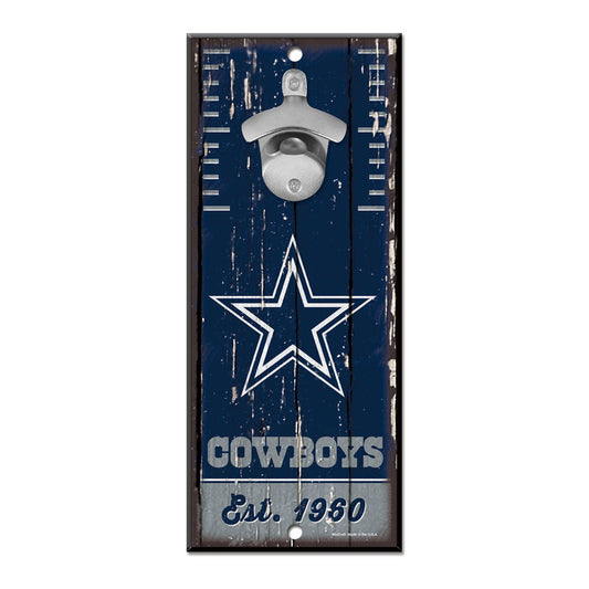 Dallas Cowboys Sign Wood 5x11 Bottle Opener