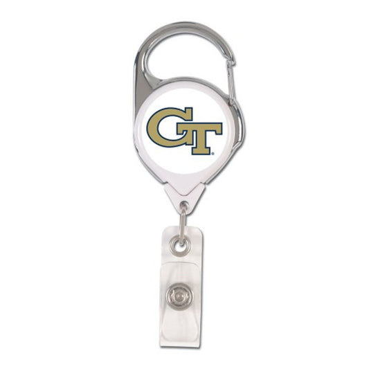 Georgia Tech Yellow Jackets Badge Holder Premium Retractable