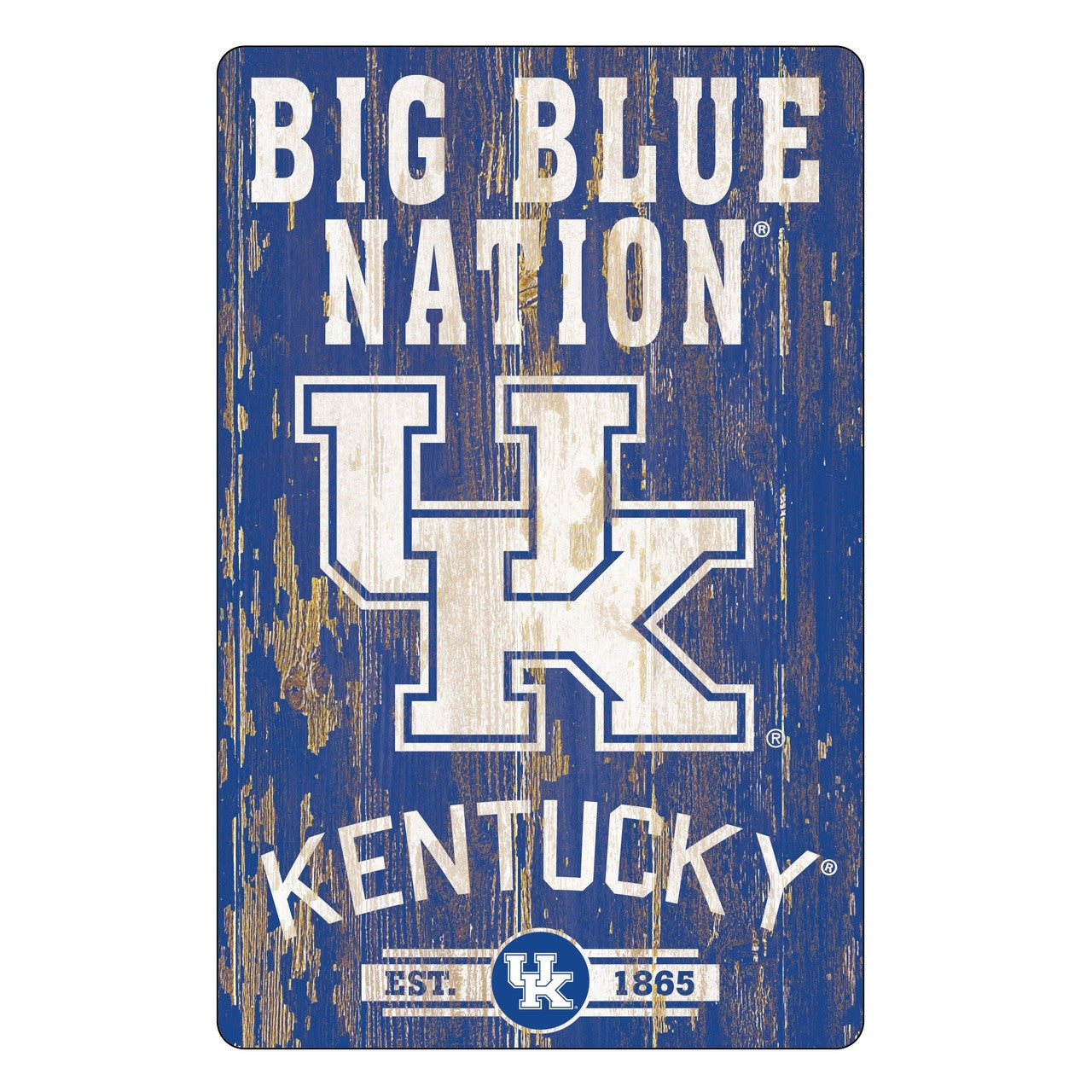 Kentucky Wildcats Sign 11x17 Wood Slogan Design