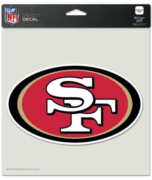 San Francisco 49ers Decal 8x8 Die Cut Color