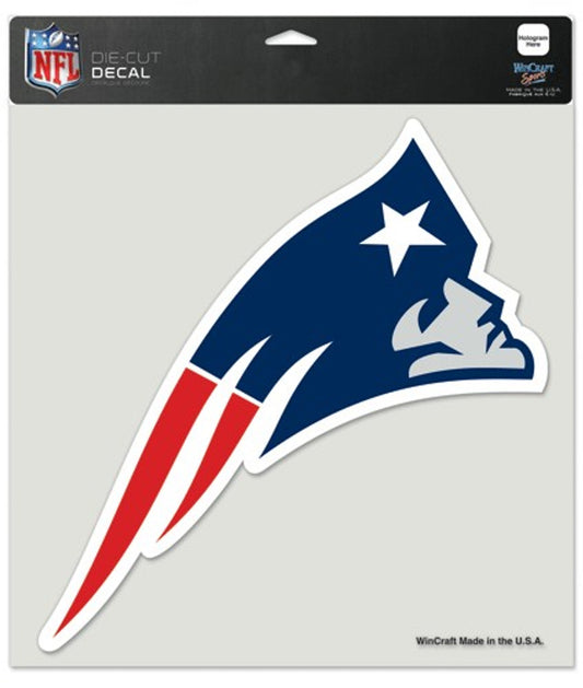 New England Patriots Decal 8x8 Die Cut Color