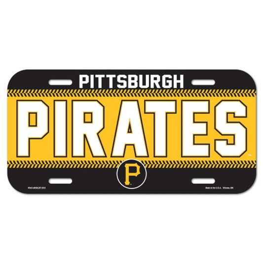 Pittsburgh Pirates License Plate Plastic