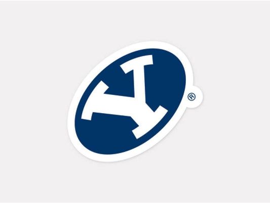 BYU Cougars Decal 4x4 Perfect Cut Color