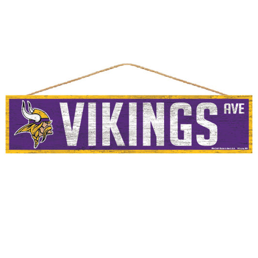 Minnesota Vikings Sign 4x17 Wood Avenue Design