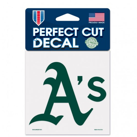 Oakland Athletics Decal 4x4 Perfect Cut Color