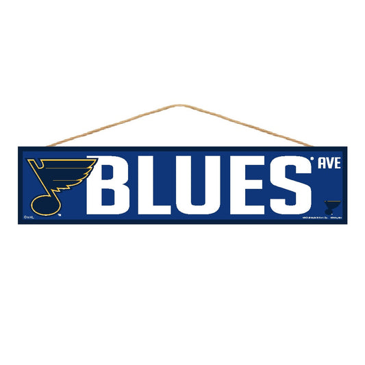 St. Louis Blues Sign 4x17 Wood Avenue Design