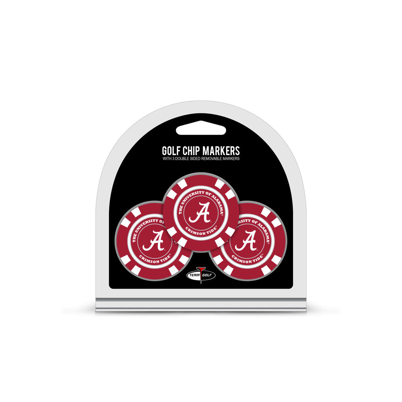 Alabama Crimson Tide Golf Chip with Marker 3 Pack