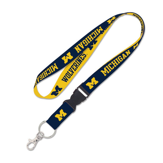 Michigan Wolverines Lanyard with Detachable Buckle