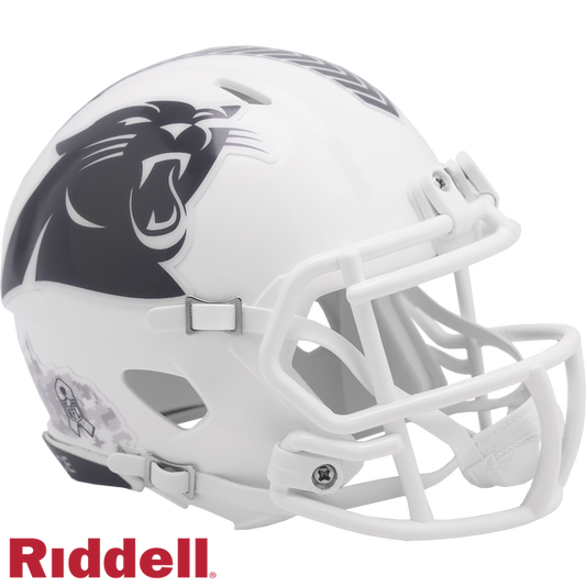 Carolina Panthers Helmet Riddell Replica Mini Speed Style Salute To Service 2024