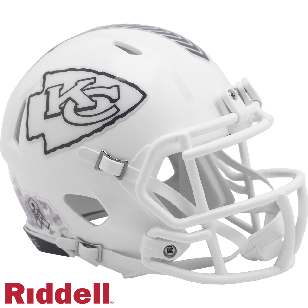 Kansas City Chiefs Helmet Riddell Replica Mini Speed Style Salute To Service 2024