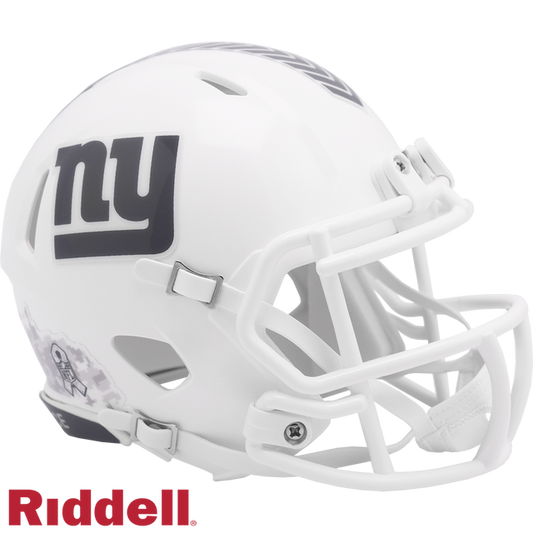New York Giants Helmet Riddell Replica Mini Speed Style Salute To Service 2024