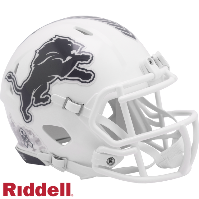 Detroit Lions Helmet Riddell Replica Mini Speed Style Salute To Service 2024