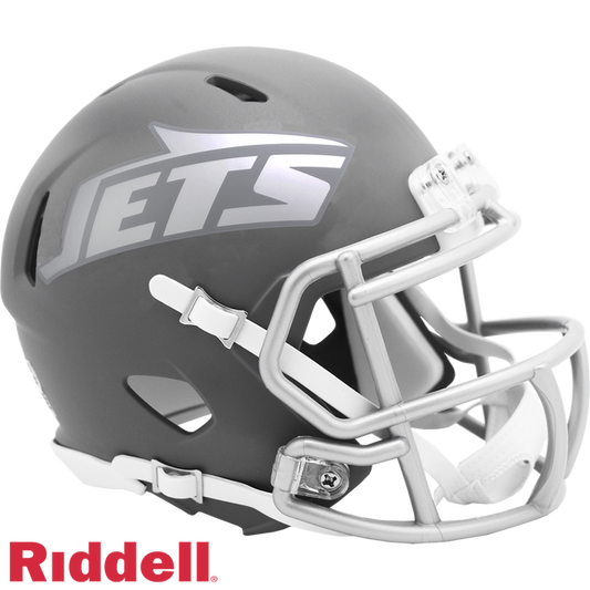 New York Jets Helmet Riddell Replica Mini Speed Style Slate Alternate 2024