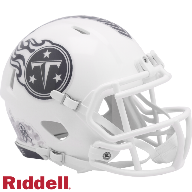 Tennessee Titans Helmet Riddell Replica Mini Speed Style Salute To Service 2024