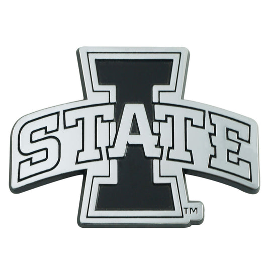 Iowa State Cyclones Auto Emblem Premium Metal Chrome