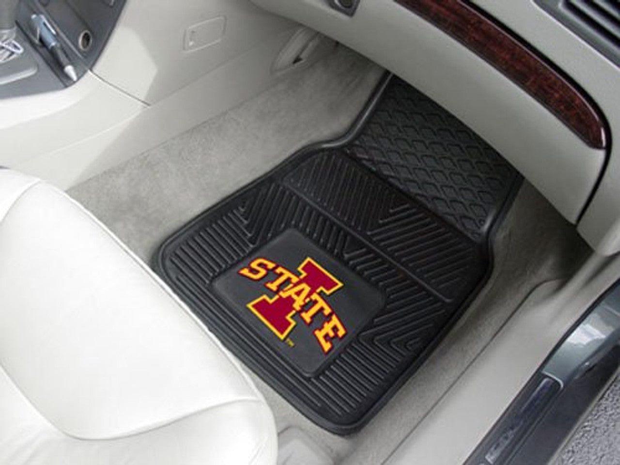 Iowa State Cyclones Heavy Duty 2-Piece Vinyl Car Mats