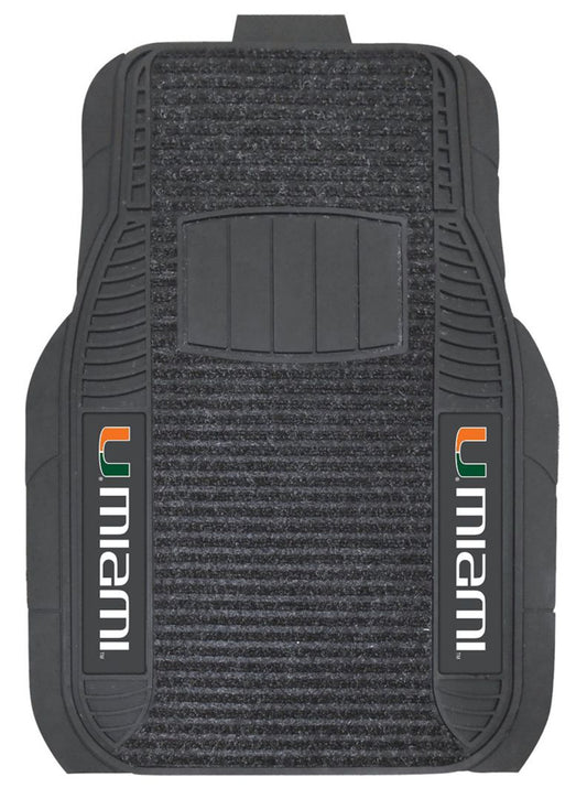 Miami Hurricanes Car Mats - Deluxe Set