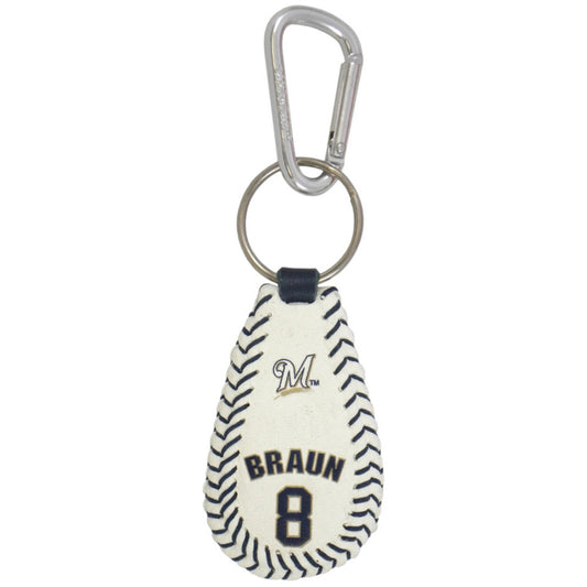 Milwaukee Brewers Keychain Classic Baseball Ryan Braun CO