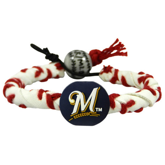 Milwaukee Brewers Classic Frozen Rope Baseball Bracelet  CO