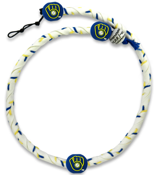 Milwaukee Brewers Necklace Frozen Rope Team Color Baseball CO