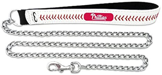 Philadelphia Phillies Pet Leash Frozen Rope Chain Baseball Size Large