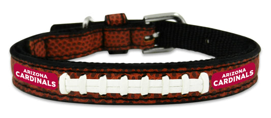 Arizona Cardinals Pet Collar Leather Classic Football Size Toy CO