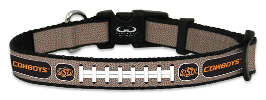 Oklahoma State Cowboys Pet Collar Reflective Football Size Small CO