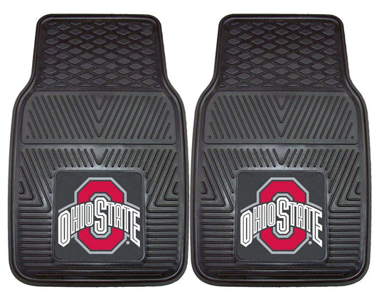 Ohio State Buckeyes Heavy Duty 2-Piece Vinyl Car Mats