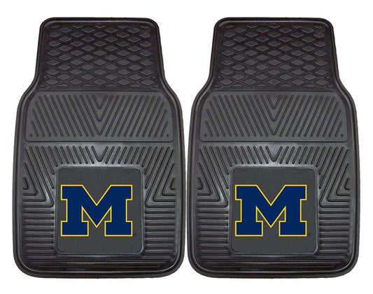 Michigan Wolverines Heavy Duty 2-Piece Vinyl Car Mats