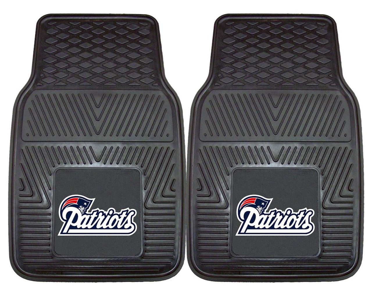 New England Patriots Car Mats Heavy Duty 2 Piece Vinyl