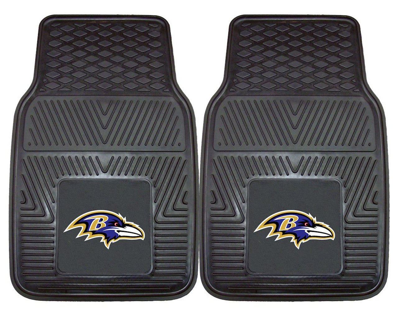 Baltimore Ravens Car Mats Heavy Duty 2 Piece Vinyl