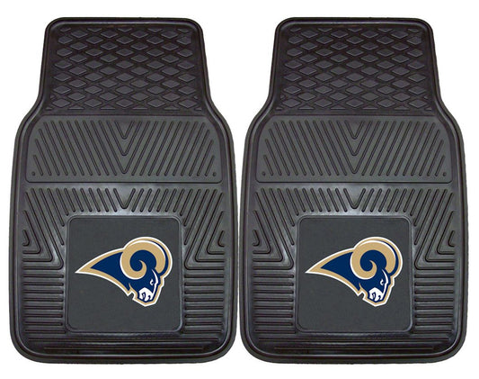 Los Angeles Rams Car Mats Heavy Duty 2 Piece Vinyl