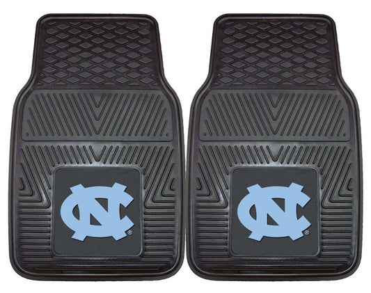 North Carolina Tar Heels Heavy Duty 2-Piece Vinyl Car Mats