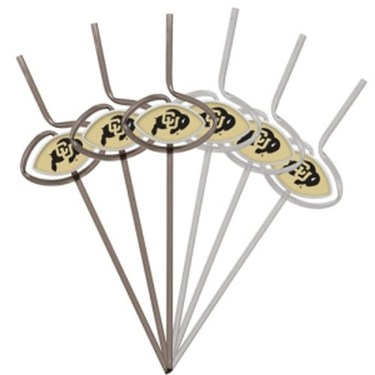 Colorado Buffaloes Team Sipper Straws CO