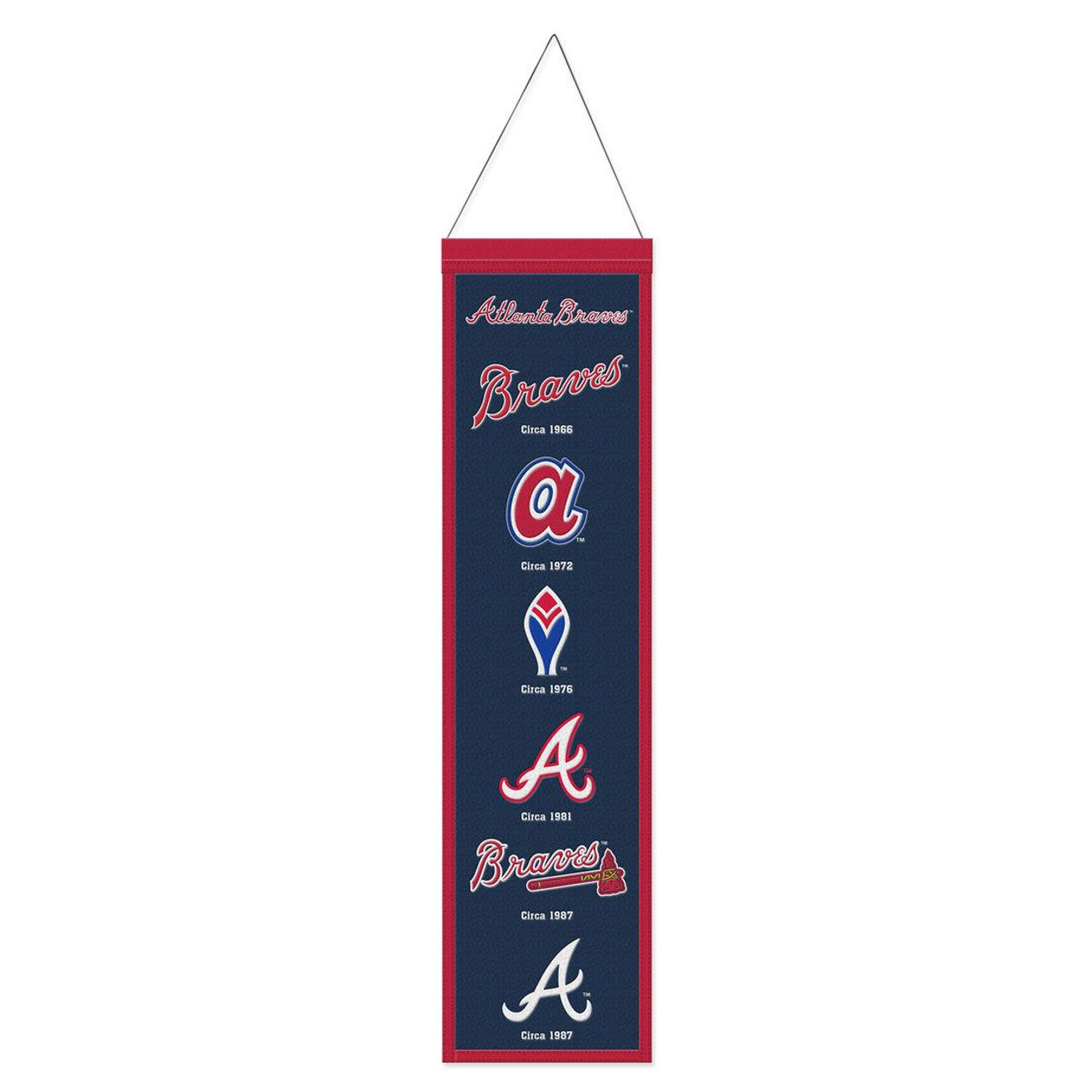 Atlanta Braves Banner Wool 8x32 Heritage Evolution Design