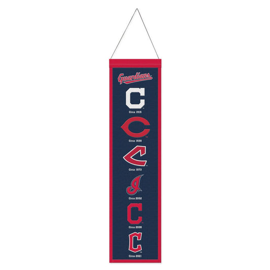 Cleveland Guardians Banner Wool 8x32 Heritage Evolution Design