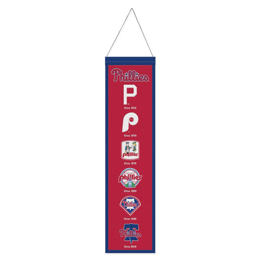 Philadelphia Phillies Banner Wool 8x32 Heritage Evolution Design