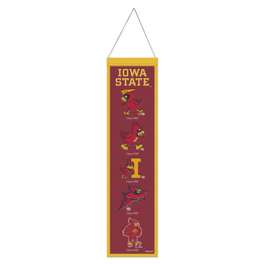 Iowa State Cyclones Banner Wool 8x32 Heritage Evolution Design