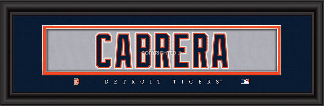 Detroit Tigers Miguel Cabrera Print - Signature 8"x24"