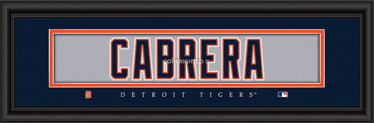 Detroit Tigers Miguel Cabrera Print - Signature 8"x24"