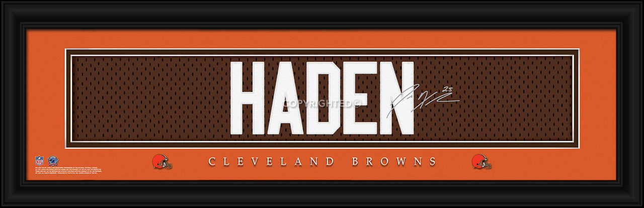 Cleveland Browns Print 8x24 Signature Style Joe Haden