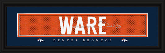 Denver Broncos DeMarcus Ware Print - Signature 8"x24"