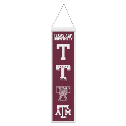 Texas A&M Aggies Banner Wool 8x32 Heritage Evolution Design