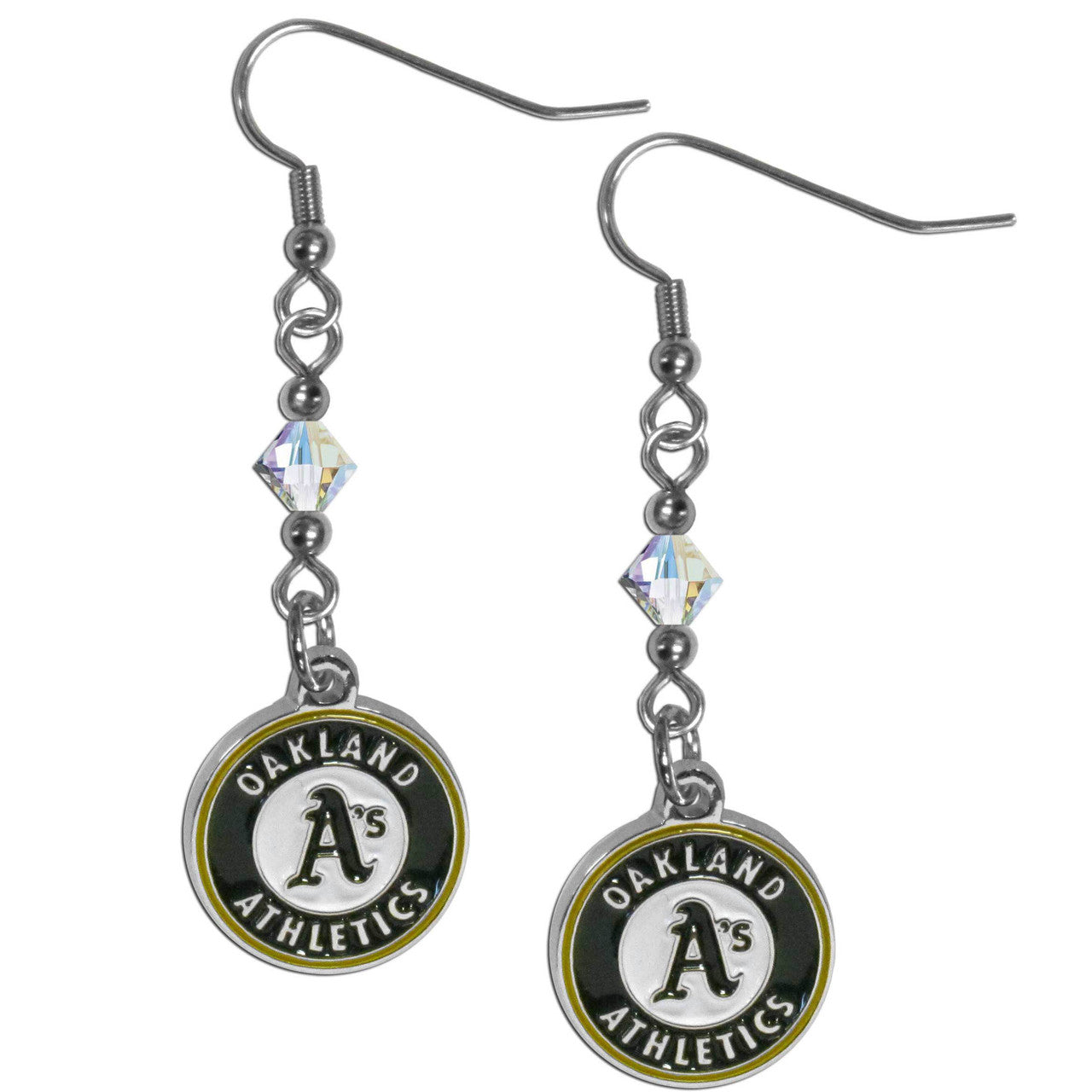 Oakland Athletics Earrings Fish Hook Post Style CO