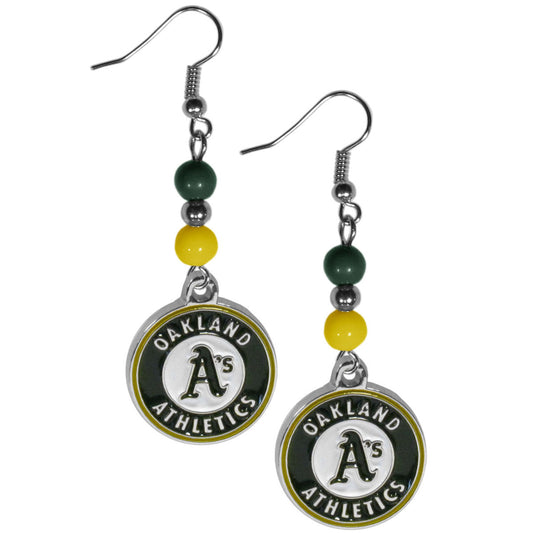 Oakland Athletics Earrings Dangle Style CO